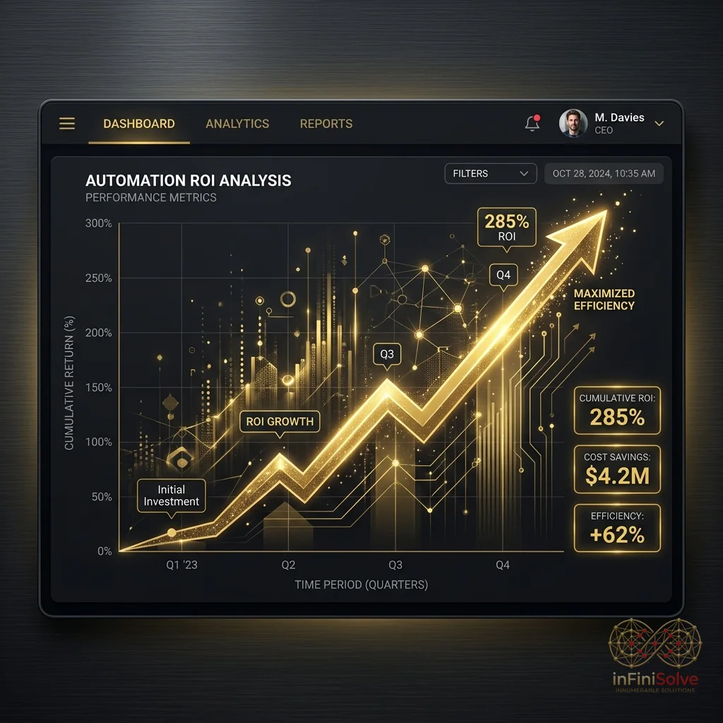 Chart displaying ROI growth from proposal automation software