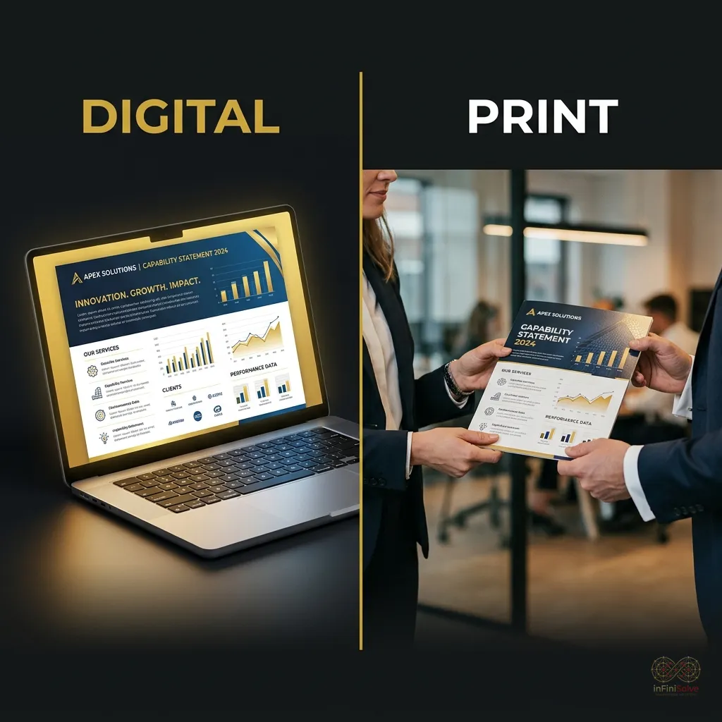 Comparison of digital vs print government capability statements