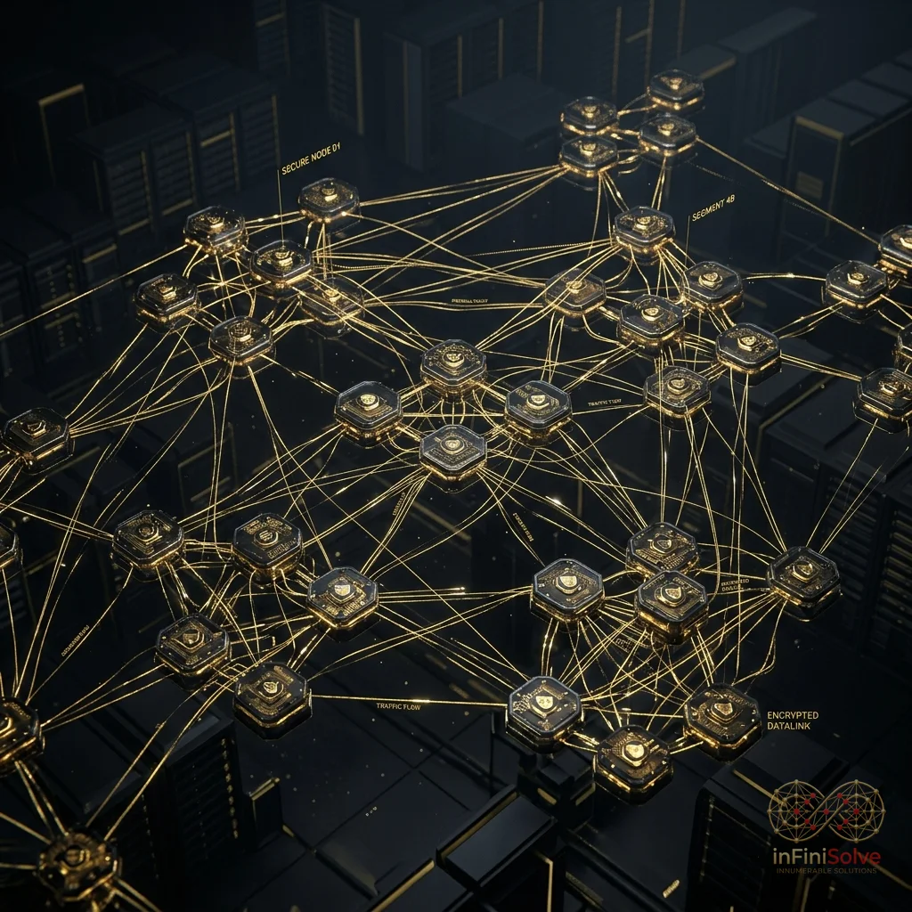 Network micro-segmentation diagram protecting CUI servers